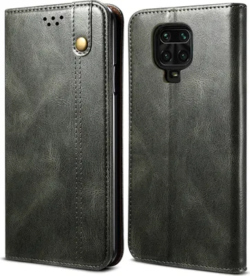 Image de Etui pour Xiaomi Redmi Note 9S/9 Pro/9 Pro Max, étui en cuir avec fonction stand vert