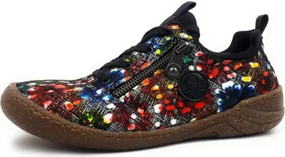 Zdjęcie produktu dla Rieker buty damskie sznurowane buty sportowe sznurowane wielokolorowe rekreacyjne, rozmiar buta:37 EU