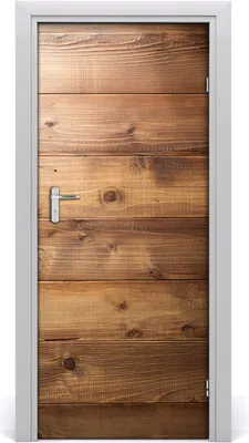 Produktbild von Tulup Türaufkleber 85x205 cm Dekorative Aufkleber Selbstklebend Wasserdichte Tapete Abnehmbar Schlafzimmer Wohnzimmer Wohnkultur - Holzuntergrund
