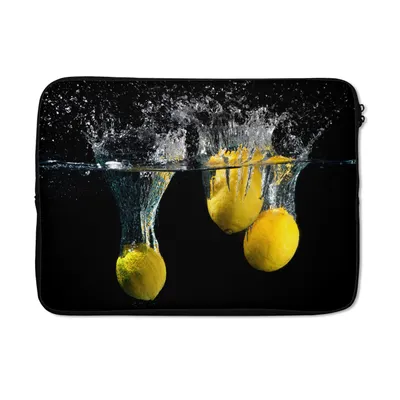 Produktbild von MuchoWow® Laptop Hülle 13 Zoll Zitrone - Frucht - Stilleben - Wasser - Gelb Laptoptasche - Laptophülle - Sleeve - Rundumschutz