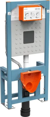 Produktbild von Schnellmontage-UP-WC-Spülkasten 3/6 lt für leichte Gipskartonwände, 12cm, Bodenmontage | 762-4800-01