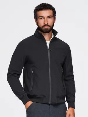 Obrázok produktu pre Pánska bunda s kapucňou OMBRE OM-JANP-0233 BLACK veľkosť: L