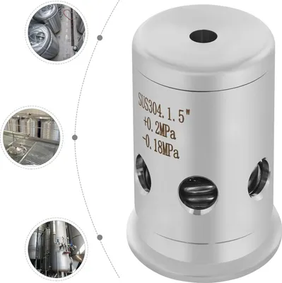 Produktbild von Sicherheits-/Überdruckventil - Schnellmontage - Edelstahl - Durchmesser 38 mm - AC-betrieben - Für Brauerei/Bier