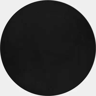 Produktbild von Hochflor Teppich Pia rund, Farbe: Schwarz, Größe:120 cm rund