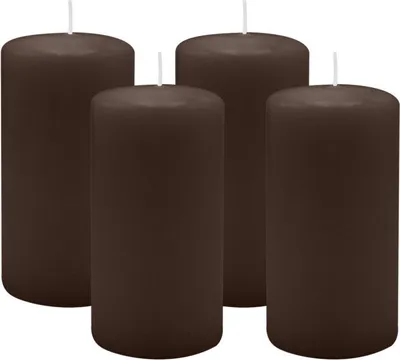 Produktbild von 4er Set Adventskranzkerzen Chocolate Schokolade Ø 60 x 100 mm