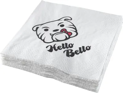Produktbild von Papierservietten 3-lagig, weiß, 33 x 33 cm, 20er Pack