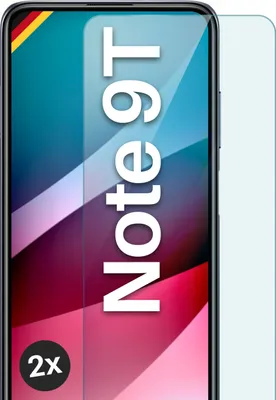 Produktbild von Glas Schutzfolie für Xiaomi Redmi Note 9T, Stückzahl:2er Set