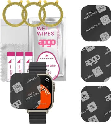 Produktbild von apgo 3 Stück Schutzglas, Matt, kompatibel mit Rubicon RNCF17 Smartwatch, Hybrid 8H, Ersatz für Hartglas, Displayschutzglas, Bildschirmschutz, Displayschutz, kratzfest