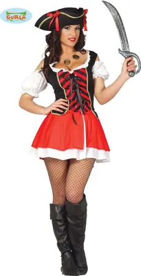 Produktbild von y Piratin Kostüm für Damen Gr. M/L, Größe:L