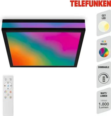Produktbild von Magic CCT LED Panel mit RGB-LED, schwarz, LED/18W
