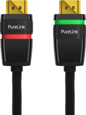 Produktbild von PureLink 0.5m, 2xHDMI, 0,5 m, HDMI Typ A (Standard), HDMI Typ A (Standard), 3840 x 2160 Pixel, 3D, Schwarz