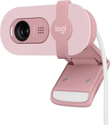 Image de Webcam - Full HD 1080p - Logitech - Brio 100 - Microphone intégré - Rose