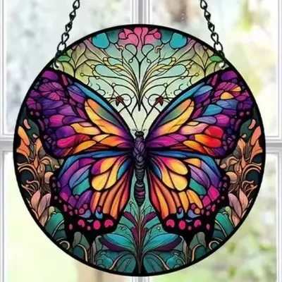 Produktbild von Sonnenfänger - Butterfly/Typ9 aus Buntglas KP31574