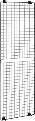 Produktbild von 3er-Pack Gitterwandpaneele, 610 x 1828 mm Drahtgitterpaneele, Wandregal, Wandregal für Kunstwerke, schwarzes Wandgitter aus Kohlenstoffstahl für Handwerksmessen, Dekoration, Aufbewahrung, Anschlagtafel