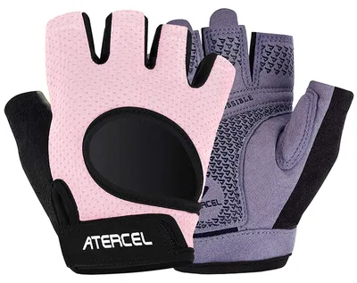 Productafbeelding van Gewichthefhandschoenen, maat M, roze, met handbescherming, voor fitness