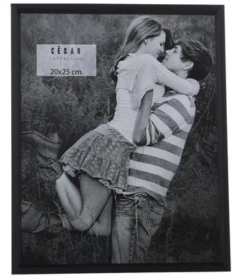 2er-Set Fotolisten, Aluminium, Schwarz, 20x25 cm