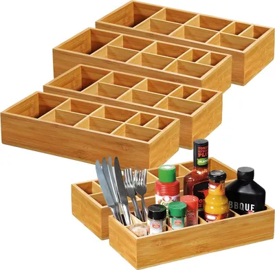 Produktbild von 6 Stück Grillbox - Bambus, 36 x 15cm