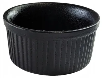 Produktbild von MPLCo Keramikschale Creme Brulee 10 cm Schwarz Ofenfest