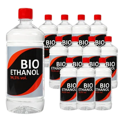 Produktbild von Premium Bioethanol 100% Reinheit – Geruchlos & Rauchfrei – Umweltfreundlicher Brennstoff für Kamine & Feuerstellen – Innen- & Außenbereich - 12 Liter