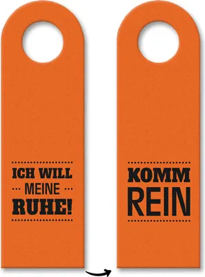 Produktbild von 3x Ich will meine Ruhe - Komm rein Türhänger Türanhänger Türschild