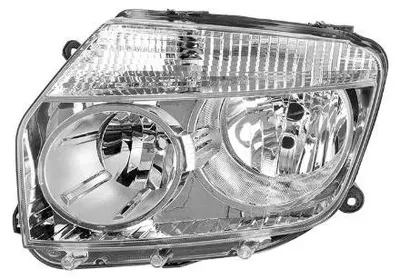 Productafbeelding van Linker koplamp voor de Dacia Duster, modeljaren 2010-2012.