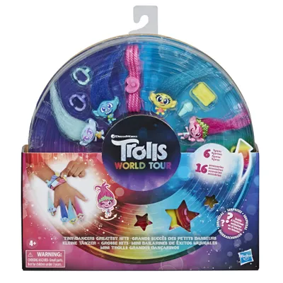 Produktbild von Trolls Überraschungstasche Tiny Dancers Greatest Hits 27 x 18,5 cm mehrfarbig