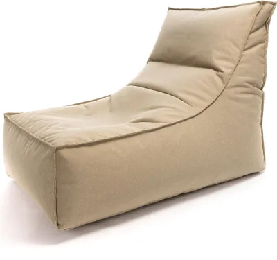Produktbild von Ecopuf, Leone, Sitzsack Pouf, Sack Poufsessel Pufsack Kinder, Erwachene, 100x70x66cm, Sand