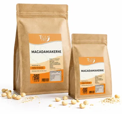 Produktbild von Tasty Pott Macadamianüsse - im Beutel