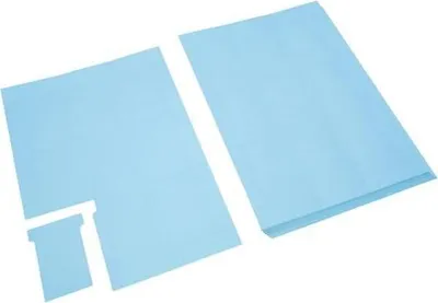 Produktbild von T-Karten Schmalformat für Drucker blau VE=180 Stück