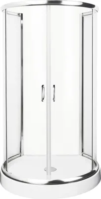 Produktbild von Kerra Vibe Wandmontage Duschkabine mit Duschwanne, 5mm ESG Sicherheitsglas, transparent