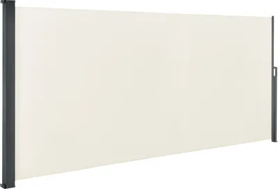 Obrázek produktu pro Boční markýza Dubai 25542, moderní ochrana soukromí pro zahrady a terasy, béžová, 500 x 180 cm