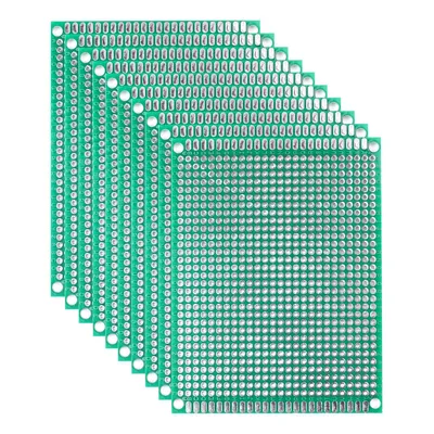 Productafbeelding van Dubbelzijdige printplaat met vergietraster, 7x9 cm, 10 stuks