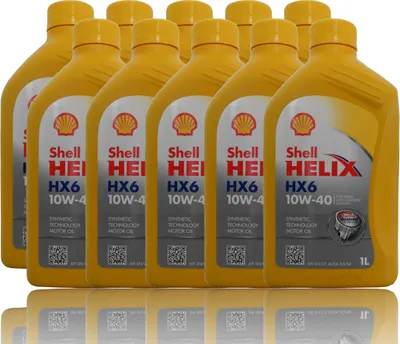 Produktbild von Shell Helix Ultra HX6 10W-40 10x1 Liter