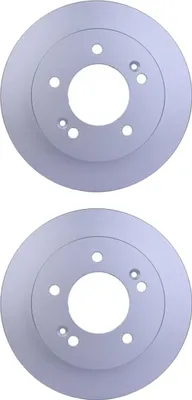 Produktbild von 2 Bremsscheiben voll Ø 76 mm 10 mm HELLA passend für u.a. HYUNDAI ix20