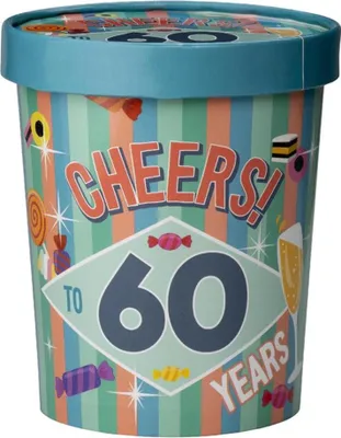 Zdjęcie produktu dla Paperdreams Kubek na cukierki ø12x14cm – 60 lat