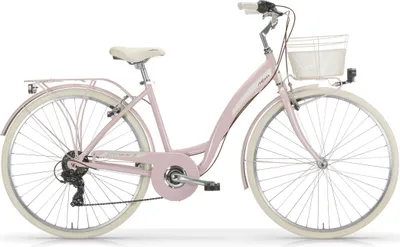 Produktbild von MBM Citybike New Primavera 26 Zoll, Damenfahrrad; grau/altrosa
