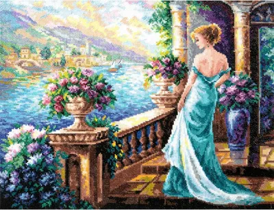 Produktbild von Magic Needle Zweigart Edition Kreuzstich Set "Meine Göttin", Zählmuster, 40x32cm