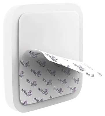 Produktbild von Weißer Türstopper für die Wand, Wandpuffer, Türpuffer, Gummipuffer, Wandschutz, Wandstopper - selbstklebend (1 Stück)
