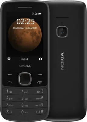Produktbild von Nokia 225 4G, Balken, Dual-SIM, 6,1 cm (2.4"), 0,3 MP, 1150 mAh, Schwarz