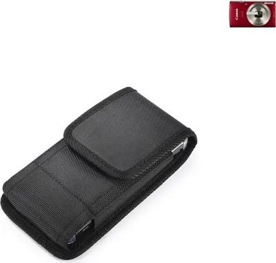 Produktbild von Holster Gürteltasche kompatibel mit Canon IXUS 175 Holster Gürtel Tasche wasserabweisend Handy Hülle Schutz Hülle Outdoor schwarz K-S-Trade