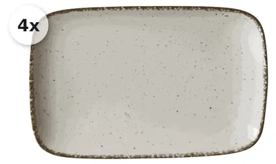 Produktbild von Servierplatte 24x15,5cm 4er Set Casa creme