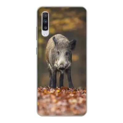Produktbild von MuchoWow® Handyhülle Schutzhülle Hülle für Samsung Galaxy A70 Wildtier - Wald - Herbst Silikon Softcase Handy Hülle - Schutzhaube