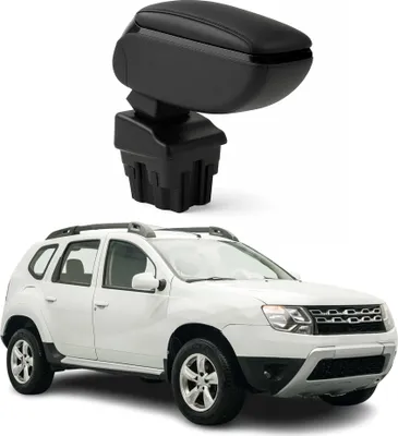 Image de Accoudoir pour Dacia Duster 2010-2017 Vinyl Abs Noir Coulissant