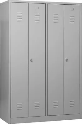 Produktbild von Gürkan Spind lichtgrau 104995, 2 Schließfächer 117,0 x 50,0 x 180,0 cm