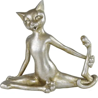 Produktbild von Dekorative Skulptur Katze Design Cat Aerobic Yoga Sport - 1 Stück