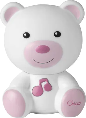 Immagine prodotto di Lampada da comodino Chicco con orsetto - Rosa