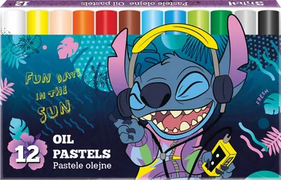 Produktbild von Ölpastellkreiden 12 Farben Stitch Colorino Coolpack