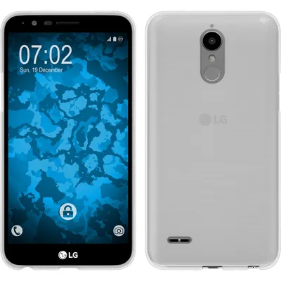 Produktbild von PhoneNatic Case kompatibel mit LG Stylus 3 - weiß Silikon Hülle matt + 2 Schutzfolien