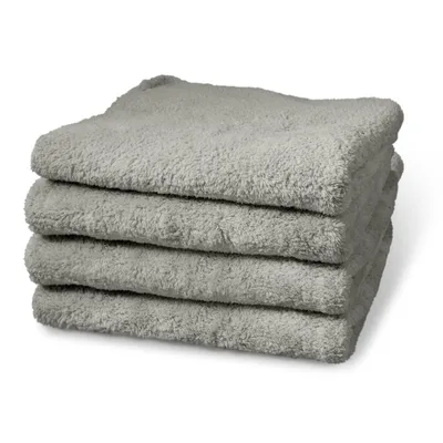 Produktbild von cosey - 4er Pack, Flauschiges Mikrofaser-Handtuch, 40x40cm, grau