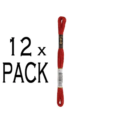 Obrázok produktu pre 12 kusov priadze Anchor Sticktwist, dĺžka 8 metrov, tmavohnedá, stredná farba, materiál: bavlna, farba 1014, 6-nitná